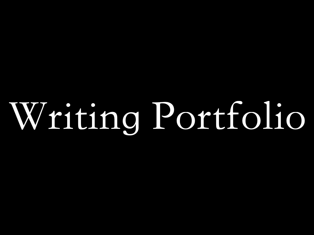 Writing Portfolio